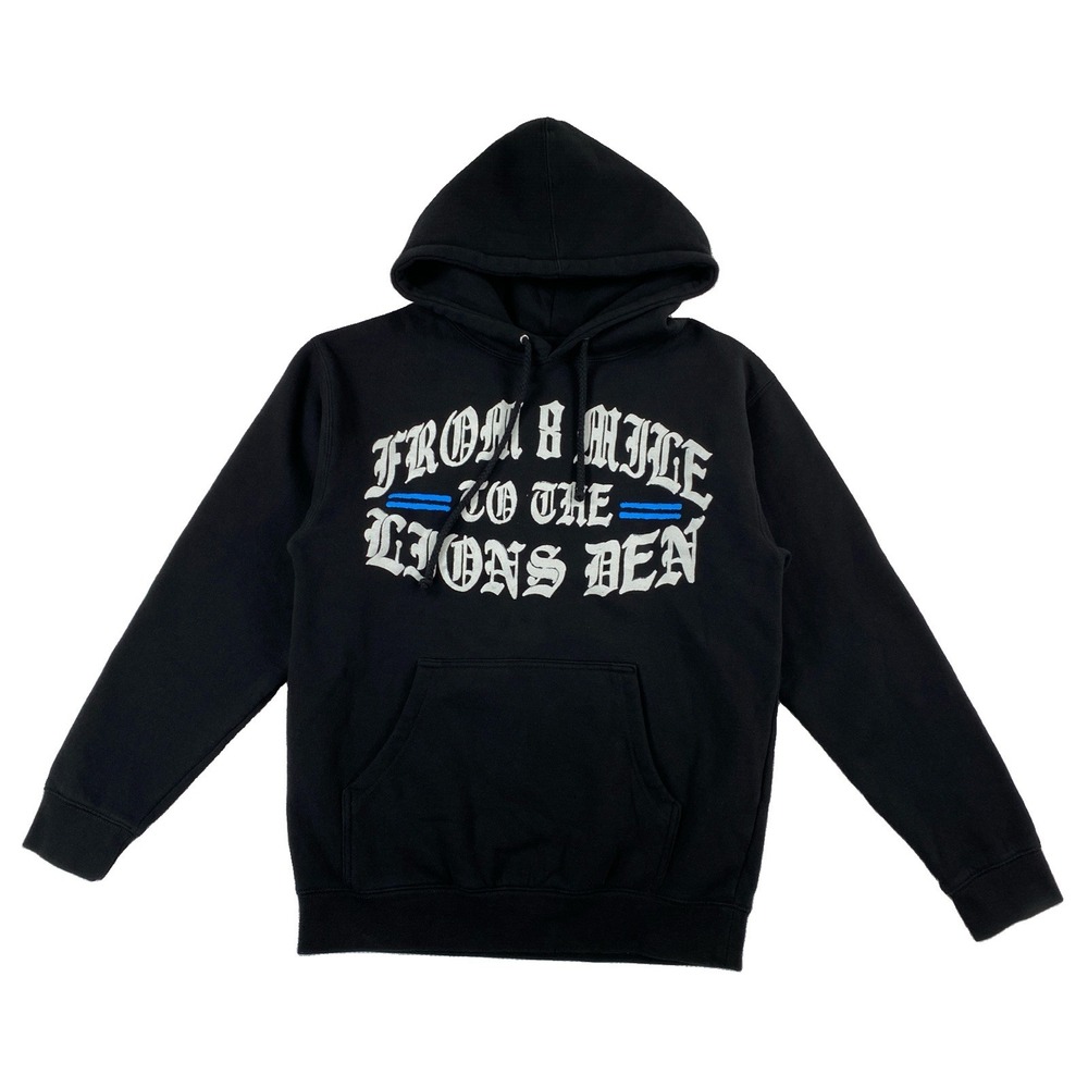 Eminem x Detroit Lions Slim Shady Helmet Hoodie Adult Small Black
